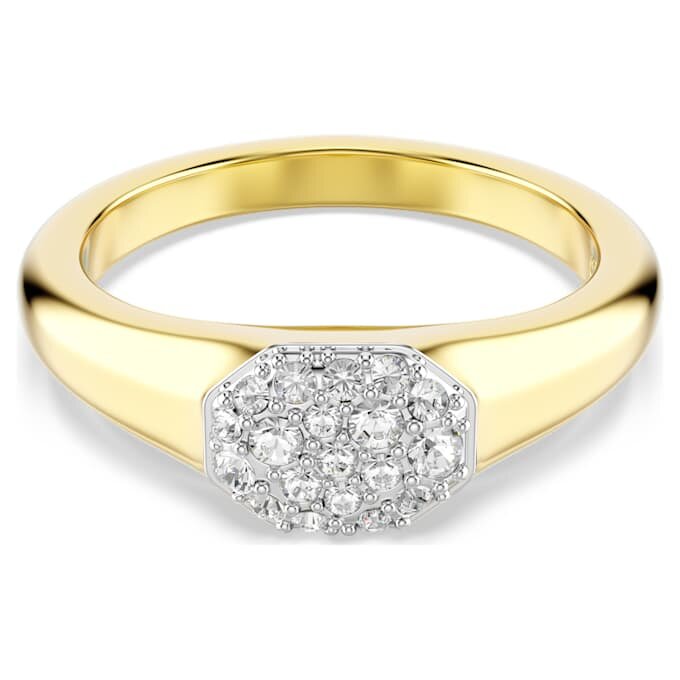 Dextera-Ring mit gemischten Schliffen, weiss, vergoldet Dextera-Ring mit gemischten Schliffen, weiss, vergoldet