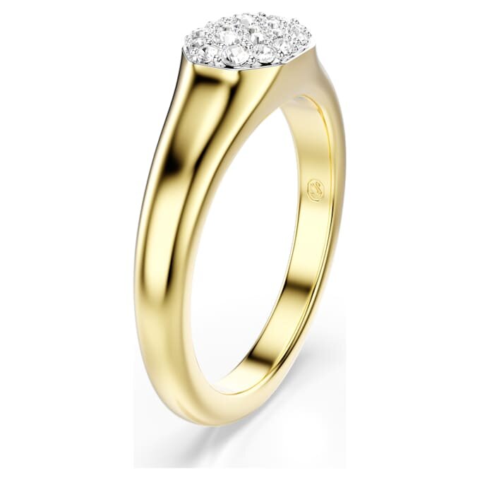 Dextera-Ring mit gemischten Schliffen, weiss, vergoldet Dextera-Ring mit gemischten Schliffen, weiss, vergoldet