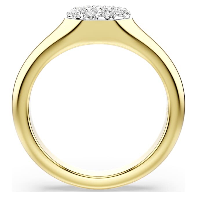 Dextera-Ring mit gemischten Schliffen, weiss, vergoldet Dextera-Ring mit gemischten Schliffen, weiss, vergoldet