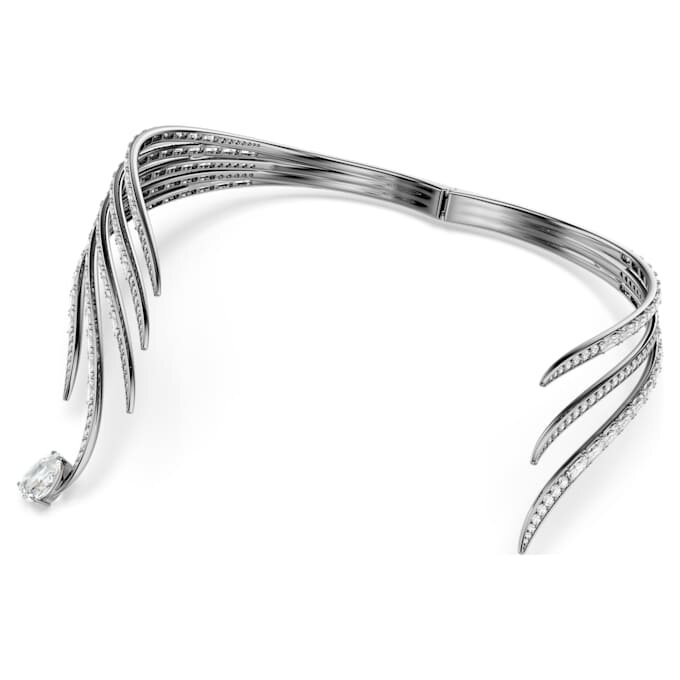 Die Vienna Collection Choker Feather, weiss, rutheniumbeschichtet Die Vienna Collection Choker Feather, weiss, rutheniumbeschichtet