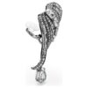 Die Vienna Collection Ohrklemmen «Feather», weiss, rutheniumbeschichtet Die Vienna Collection Ohrklemmen «Feather», weiss, rutheniumbeschichtet