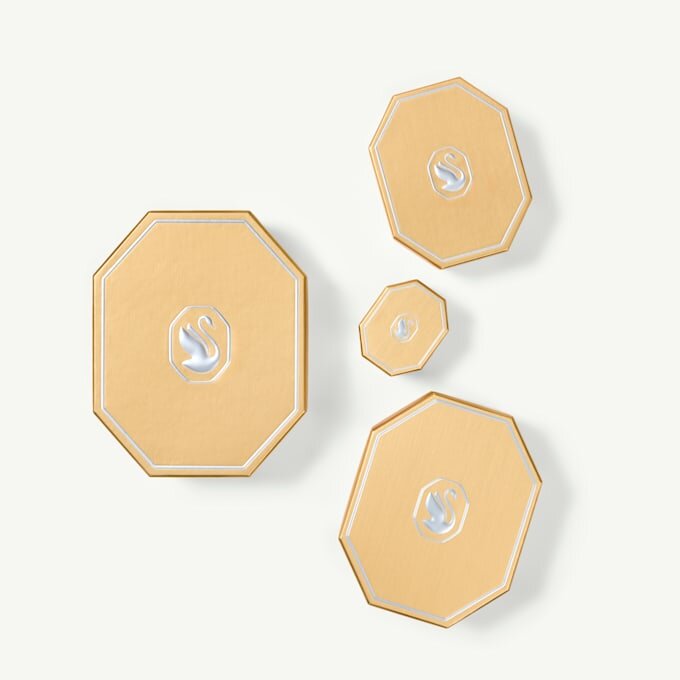 Die Vienna-Kollektion: Offener Ring «Feather», weiss, rutheniumbeschichtet Die Vienna-Kollektion: Offener Ring «Feather», weiss, rutheniumbeschichtet