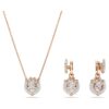 Drachen- & Phönix-Set «Drachenklaue», weiss, roségoldfarben plattiert Drachen- & Phönix-Set «Drachenklaue», weiss, roségoldfarben plattiert