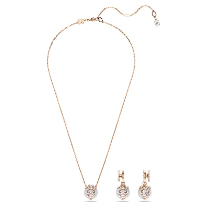 Drachen- & Phönix-Set «Drachenklaue», weiss, roségoldfarben plattiert Drachen- & Phönix-Set «Drachenklaue», weiss, roségoldfarben plattiert