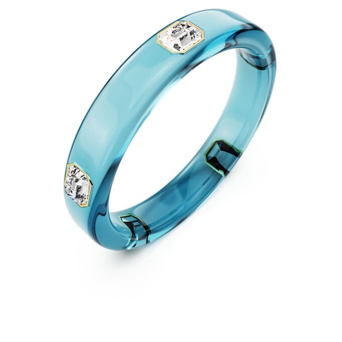 Dulcis-Armreif mit Achtkant-Schliff, blau, goldfarben plattiert Dulcis-Armreif mit Achtkant-Schliff, blau, goldfarben plattiert