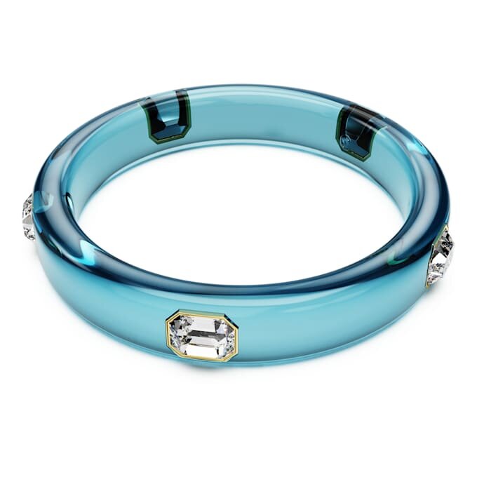 Dulcis-Armreif mit Achtkant-Schliff, blau, goldfarben plattiert Dulcis-Armreif mit Achtkant-Schliff, blau, goldfarben plattiert