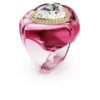 Dulcis Cocktailring Herzschliff, Pavé, Herz, Rosa Dulcis Cocktailring Herzschliff, Pavé, Herz, Rosa