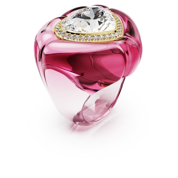 Dulcis Cocktailring Herzschliff, Pavé, Herz, Rosa Dulcis Cocktailring Herzschliff, Pavé, Herz, Rosa