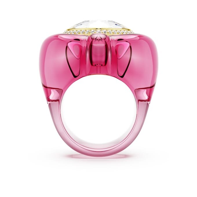Dulcis Cocktailring Herzschliff, Pavé, Herz, Rosa Dulcis Cocktailring Herzschliff, Pavé, Herz, Rosa