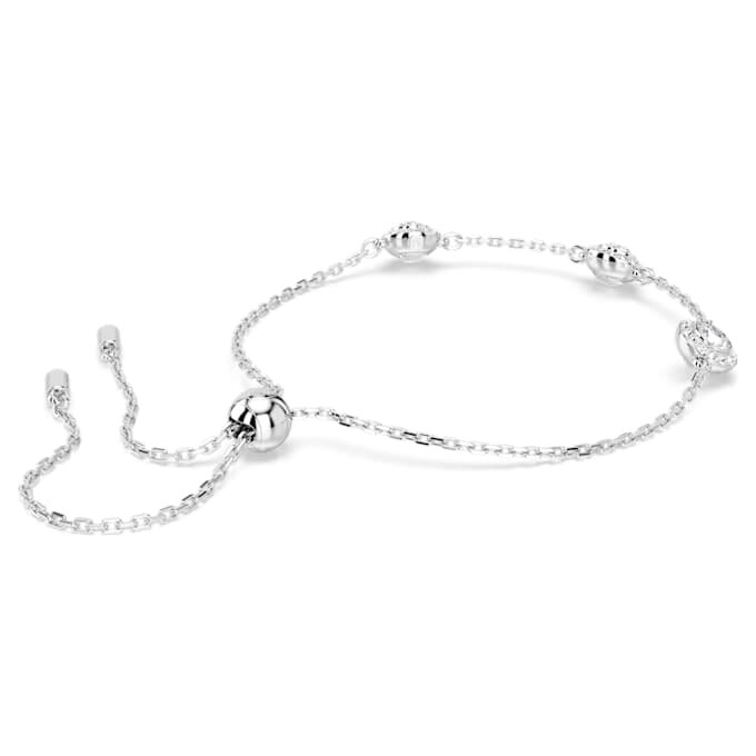 Ein Angelic Armband mit rundgeschliffenen, doppelseitigen Motiven, weiss, rhodiniert Ein Angelic Armband mit rundgeschliffenen, doppelseitigen Motiven, weiss, rhodiniert