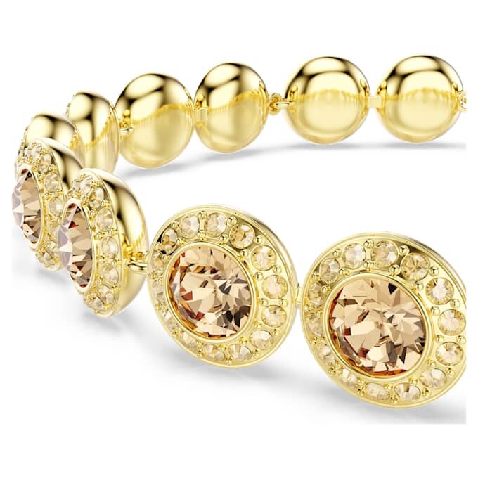 Ein Angelic Armband, Rundschliff, Karamell, goldfarben plattiert Ein Angelic Armband, Rundschliff, Karamell, goldfarben plattiert