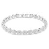 Ein Angelic Armband, Rundschliff, klein, weiss, rhodiniert Ein Angelic Armband, Rundschliff, klein, weiss, rhodiniert