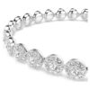 Ein Angelic Armband, Rundschliff, klein, weiss, rhodiniert Ein Angelic Armband, Rundschliff, klein, weiss, rhodiniert