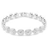Ein Angelic Armband, Rundschliff, weiss, rhodiniert Ein Angelic Armband, Rundschliff, weiss, rhodiniert