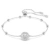 Ein Angelic Armband, Rundschliff, weiss, rhodiniert Ein Angelic Armband, Rundschliff, weiss, rhodiniert