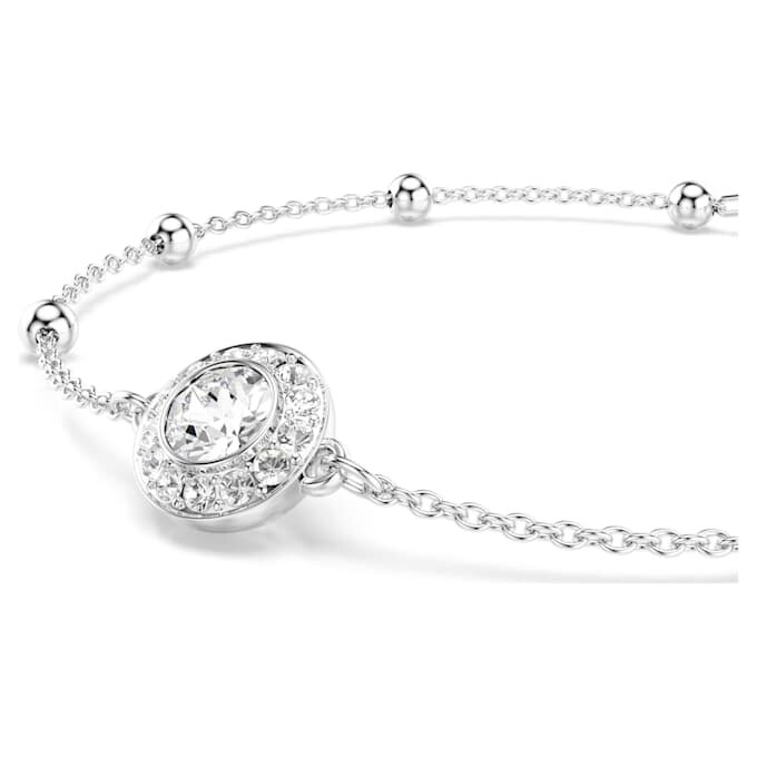 Ein Angelic Armband, Rundschliff, weiss, rhodiniert Ein Angelic Armband, Rundschliff, weiss, rhodiniert
