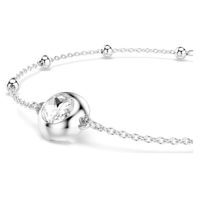 Ein Angelic Armband, Rundschliff, weiss, rhodiniert Ein Angelic Armband, Rundschliff, weiss, rhodiniert