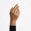 Eine Angelic Ring, Rundschliff, weiss, rhodiniert Eine Angelic Ring, Rundschliff, weiss, rhodiniert