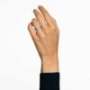 Eine Angelic Ring, Rundschliff, weiss, silberfarben Eine Angelic Ring, Rundschliff, weiss, silberfarben