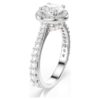 Eine Angelic Ring, Rundschliff, weiss, silberfarben Eine Angelic Ring, Rundschliff, weiss, silberfarben