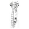 Eine Angelic Ring, Rundschliff, weiss, silberfarben Eine Angelic Ring, Rundschliff, weiss, silberfarben