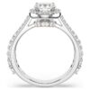 Eine Angelic Ring, Rundschliff, weiss, silberfarben Eine Angelic Ring, Rundschliff, weiss, silberfarben