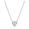 Eternity-Anhänger mit im Labor gezüchteten Diamanten, 0.5 Ct Tw, Herzform, Sterlingsilber Eternity-Anhänger mit im Labor gezüchteten Diamanten, 0.5 Ct Tw, Herzform, Sterlingsilber