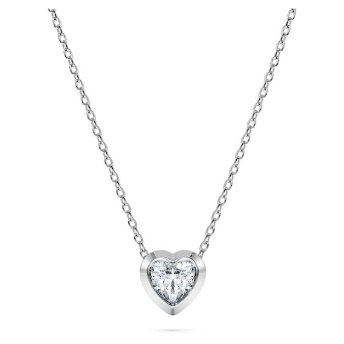 Eternity-Anhänger mit im Labor gezüchteten Diamanten, 0.5 Ct Tw, Herzform, Sterlingsilber Eternity-Anhänger mit im Labor gezüchteten Diamanten, 0.5 Ct Tw, Herzform, Sterlingsilber