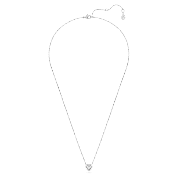 Eternity-Anhänger mit im Labor gezüchteten Diamanten, 0.5 Ct Tw, Herzform, Sterlingsilber Eternity-Anhänger mit im Labor gezüchteten Diamanten, 0.5 Ct Tw, Herzform, Sterlingsilber