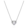 Eternity-Anhänger mit im Labor gezüchteten Diamanten, 0.5 Ct Tw, Herzform, Sterlingsilber Eternity-Anhänger mit im Labor gezüchteten Diamanten, 0.5 Ct Tw, Herzform, Sterlingsilber