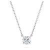 Eternity-Anhänger mit im Labor gezüchteten Diamanten, 0.5 Ct Tw, runde Form, Sterlingsilber Eternity-Anhänger mit im Labor gezüchteten Diamanten, 0.5 Ct Tw, runde Form, Sterlingsilber