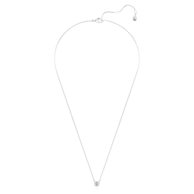 Eternity-Anhänger mit im Labor gezüchteten Diamanten, 0.5 Ct Tw, runde Form, Sterlingsilber Eternity-Anhänger mit im Labor gezüchteten Diamanten, 0.5 Ct Tw, runde Form, Sterlingsilber