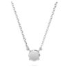 Eternity-Anhänger mit im Labor gezüchteten Diamanten, 0.5 Ct Tw, runde Form, Sterlingsilber Eternity-Anhänger mit im Labor gezüchteten Diamanten, 0.5 Ct Tw, runde Form, Sterlingsilber