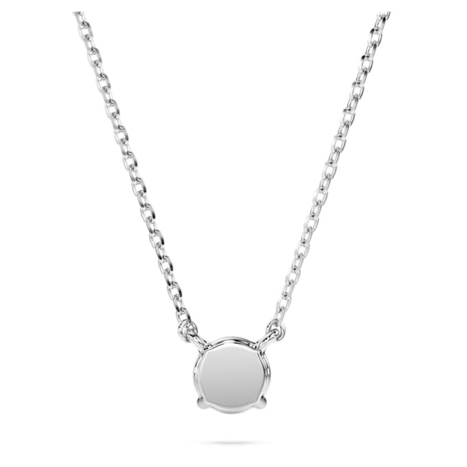Eternity-Anhänger mit im Labor gezüchteten Diamanten, 0.5 Ct Tw, runde Form, Sterlingsilber Eternity-Anhänger mit im Labor gezüchteten Diamanten, 0.5 Ct Tw, runde Form, Sterlingsilber