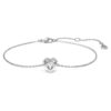 Eternity-Armband mit im Labor gezüchteten Diamanten, 0.5 Ct Tw, Herzform, Sterlingsilber Eternity-Armband mit im Labor gezüchteten Diamanten, 0.5 Ct Tw, Herzform, Sterlingsilber