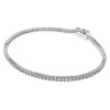 Eternity-Armband mit im Labor gezüchteten Diamanten, 1.5 Ct Tw, runde Form, 14K Weissgold