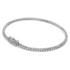 Eternity-Armband mit im Labor gezüchteten Diamanten, 1.5 Ct Tw, runde Form, 14K Weissgold