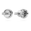 Eternity-Halo-Ohrringe mit im Labor gezüchteten Diamanten, 0.75 Ct Tw, runde Form, 14K Weissgold Eternity-Halo-Ohrringe mit im Labor gezüchteten Diamanten, 0.75 Ct Tw, runde Form, 14K Weissgold