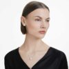Eternity Halo-Ohrringe mit im Labor gezüchteten Diamanten, 2 Karat insgesamt, runde Form, 14-karätiges Weissgold