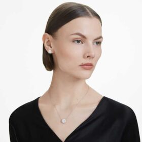 Eternity Halo-Ohrringe mit im Labor gezüchteten Diamanten, 2 Karat insgesamt, runde Form, 14-karätiges Weissgold