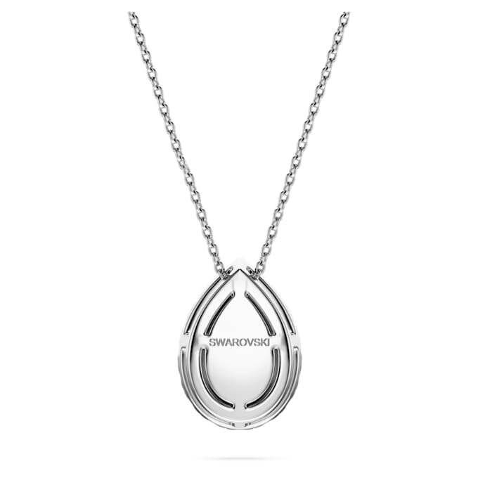 Eternity Halo Solitaire-Anhänger, im Labor gezüchtete Diamanten, 1 Karat insgesamt, Birnenform, 14K Weissgold Eternity Halo Solitaire-Anhänger, im Labor gezüchtete Diamanten, 1 Karat insgesamt, Birnenform, 14K Weissgold