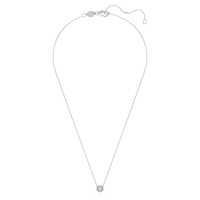 Eternity Halo Solitär-Anhänger, im Labor gezüchtete Diamanten 0.23 Ct Tw, runde Form, Sterlingsilber Eternity Halo Solitär-Anhänger, im Labor gezüchtete Diamanten 0.23 Ct Tw, runde Form, Sterlingsilber