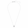 Eternity Halo Solitär-Anhänger mit im Labor gezüchteten Diamanten, 1 Ct insgesamt, runde Form, 14K Weissgold Eternity Halo Solitär-Anhänger mit im Labor gezüchteten Diamanten, 1 Ct insgesamt, runde Form, 14K Weissgold