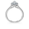 Eternity-Halo-Solitärring mit im Labor gezüchteten Diamanten, 1.3 Ct Tw, Birnenform, 14K Weissgold Eternity-Halo-Solitärring mit im Labor gezüchteten Diamanten, 1.3 Ct Tw, Birnenform, 14K Weissgold