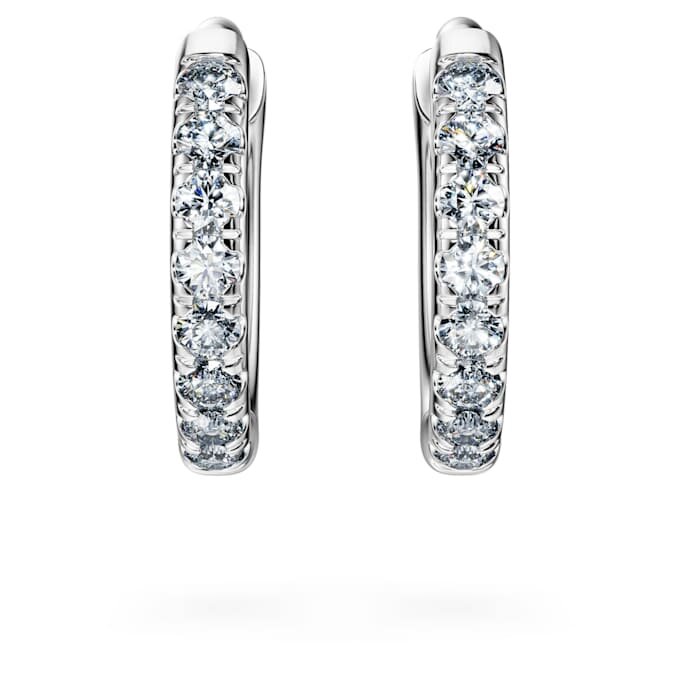 Eternity-Ohrringe mit im Labor gezüchteten Diamanten, 0.1 Ct Tw, runde Form, klein, 14K Weissgold Eternity-Ohrringe mit im Labor gezüchteten Diamanten, 0.1 Ct Tw, runde Form, klein, 14K Weissgold