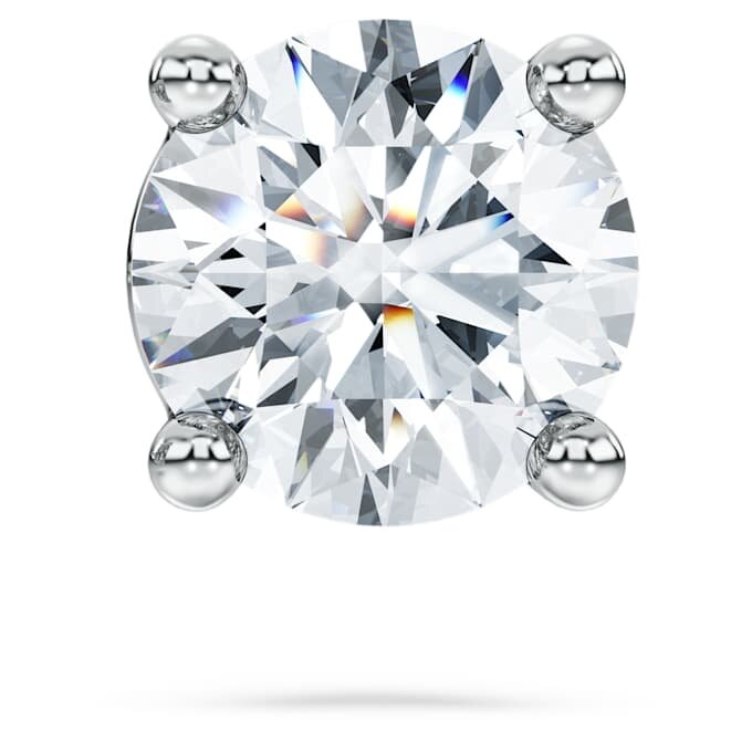 Eternity-Ohrringe mit im Labor gezüchteten Diamanten, 0.5 Ct insgesamt, einzeln, runde Form, 14K Weissgold Eternity-Ohrringe mit im Labor gezüchteten Diamanten, 0.5 Ct insgesamt, einzeln, runde Form, 14K Weissgold