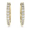 Eternity-Ohrringe mit im Labor gezüchteten Diamanten, 0.5 Ct Tw, runde Form, 14K Gelbgold