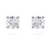 Eternity-Ohrringe mit im Labor gezüchteten Diamanten, 0.52 Ct Tw, runde Form, Sterlingsilber Eternity-Ohrringe mit im Labor gezüchteten Diamanten, 0.52 Ct Tw, runde Form, Sterlingsilber