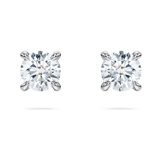 Eternity-Ohrringe mit im Labor gezüchteten Diamanten, 0.52 Ct Tw, runde Form, Sterlingsilber Eternity-Ohrringe mit im Labor gezüchteten Diamanten, 0.52 Ct Tw, runde Form, Sterlingsilber