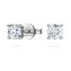 Eternity-Ohrringe mit im Labor gezüchteten Diamanten, 0.52 Ct Tw, runde Form, Sterlingsilber Eternity-Ohrringe mit im Labor gezüchteten Diamanten, 0.52 Ct Tw, runde Form, Sterlingsilber